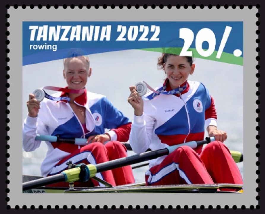 Stamp TAN 2022 OG Tokyo W2 RUS