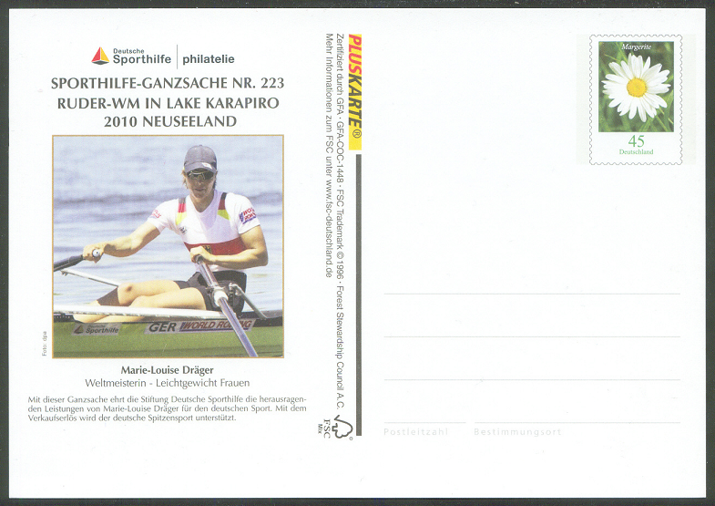 stationary ii ger 2010 sporthilfe no. 223 wrc lake karapiro gold medal wiinner lw1x ger marie louise draeger
