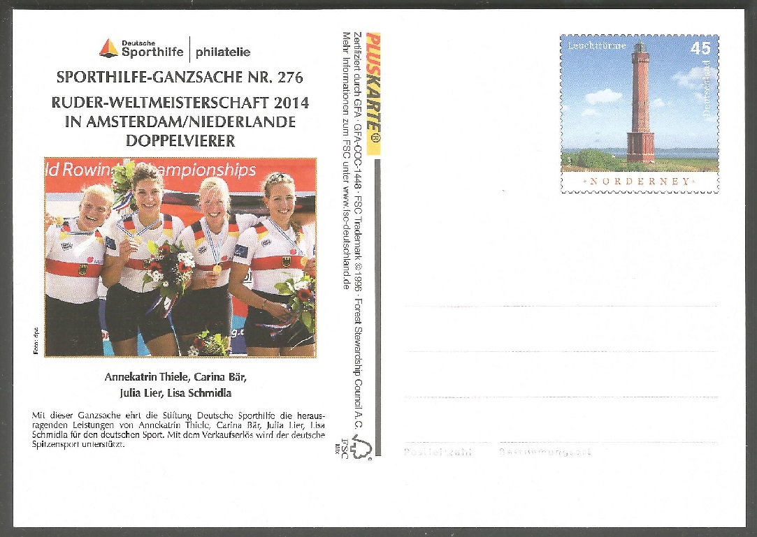 stationary ii ger 2014 sporthilfe no. 276 wrc amsterdam w4x gold medal winner crew ger