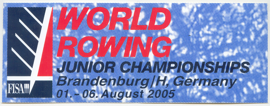 sticker gdr 1985 jwrc brandenburg with fisa logo