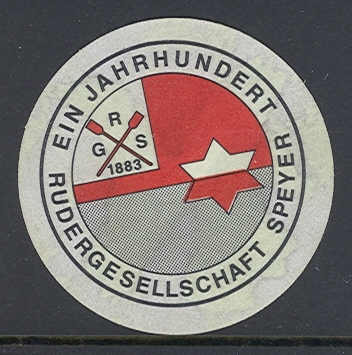 sticker ger 1983 rg speyer 100th aniversary coll. e
