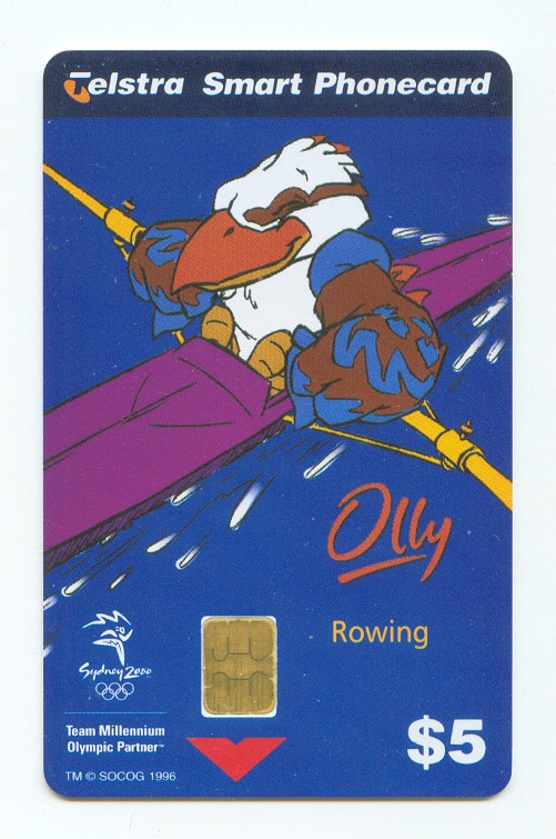 tc aus og sydney 2000 mascot olly rowing