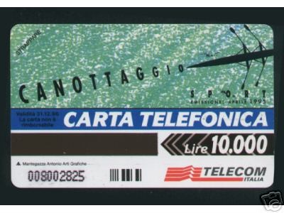 tc ita telecom italia canottaggio apr. 1995 2x reverse