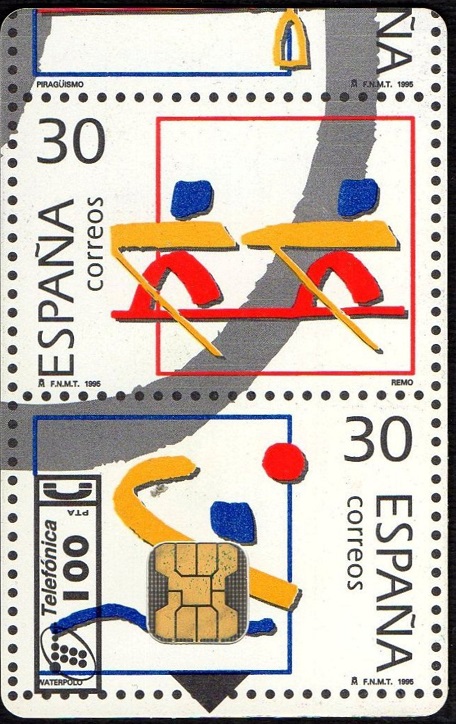 TC ESP 1995 Telefonica 0595 XXVII Feria National del Sello Picture of Stamp ESP 2nd June 1995