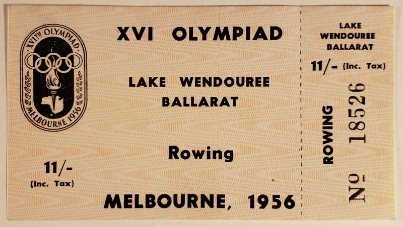 Ticket AUS 1956 OG Melbourne Coll. KA