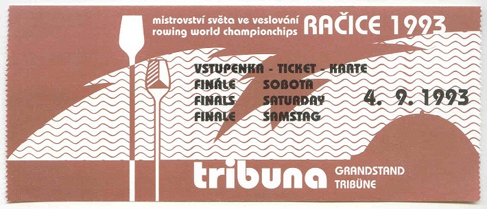 ticket cze 1993 wrc roudnice finals sept. 4th
