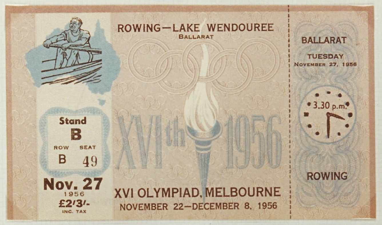 Ticket AUS 1956 OG Melbourne Nov 27th finals Coll. JE