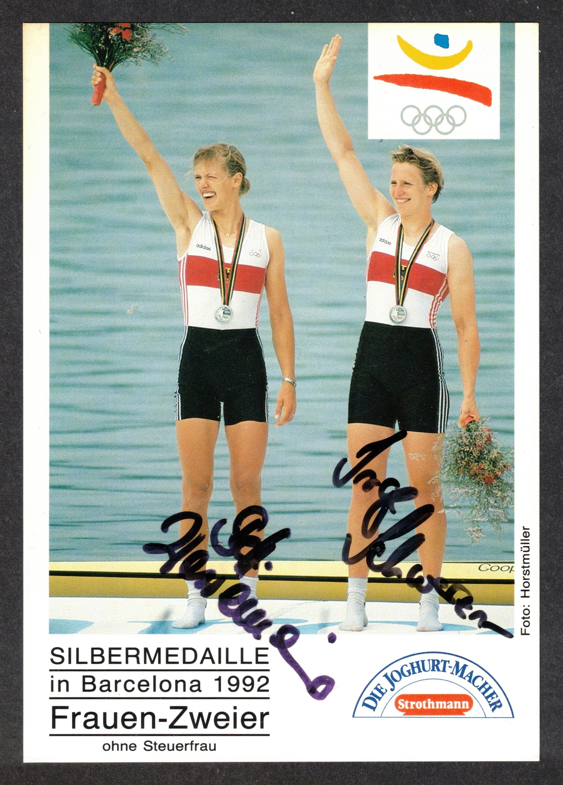 AC GER Stefani Werremeier Ingeburg Schwerzmann GER W2 silver medal winner OG Barcelona 1992