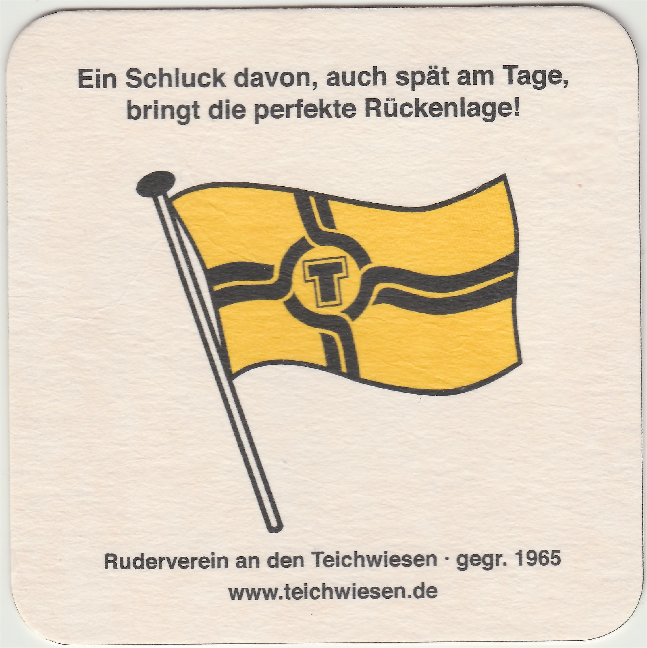 Beer mat GER Hamburg Ruderverein an den Teichwiesen front