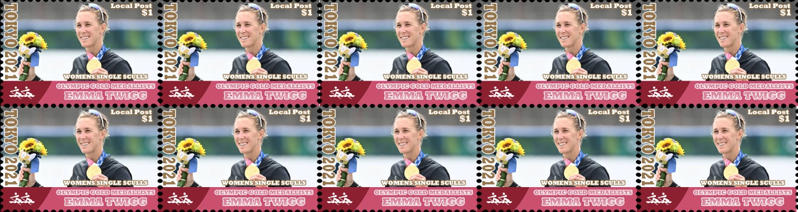 Cinderella AUS OG Tokyo 2020 W1X gold medal winner Emma Twigg NED