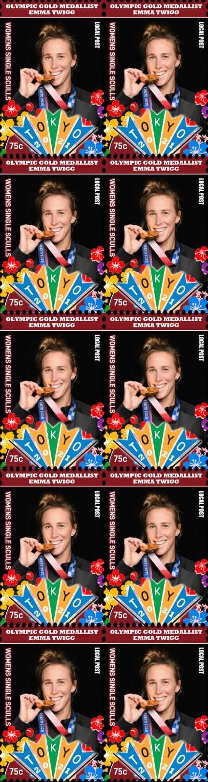 Cinderella AUS OG Tokyo 2020 W1X gold medal winner Emma Twigg NED vertical