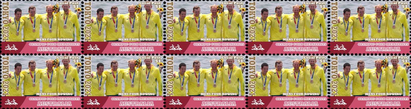 cinderella AUS OG Tokyo 2021 M4 gold medal winner crew AUS