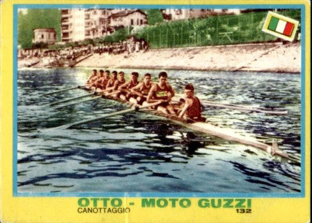 CC ITA 1968 Figurina Mira Campionissimi No. 132 Otto Moto Guzzi