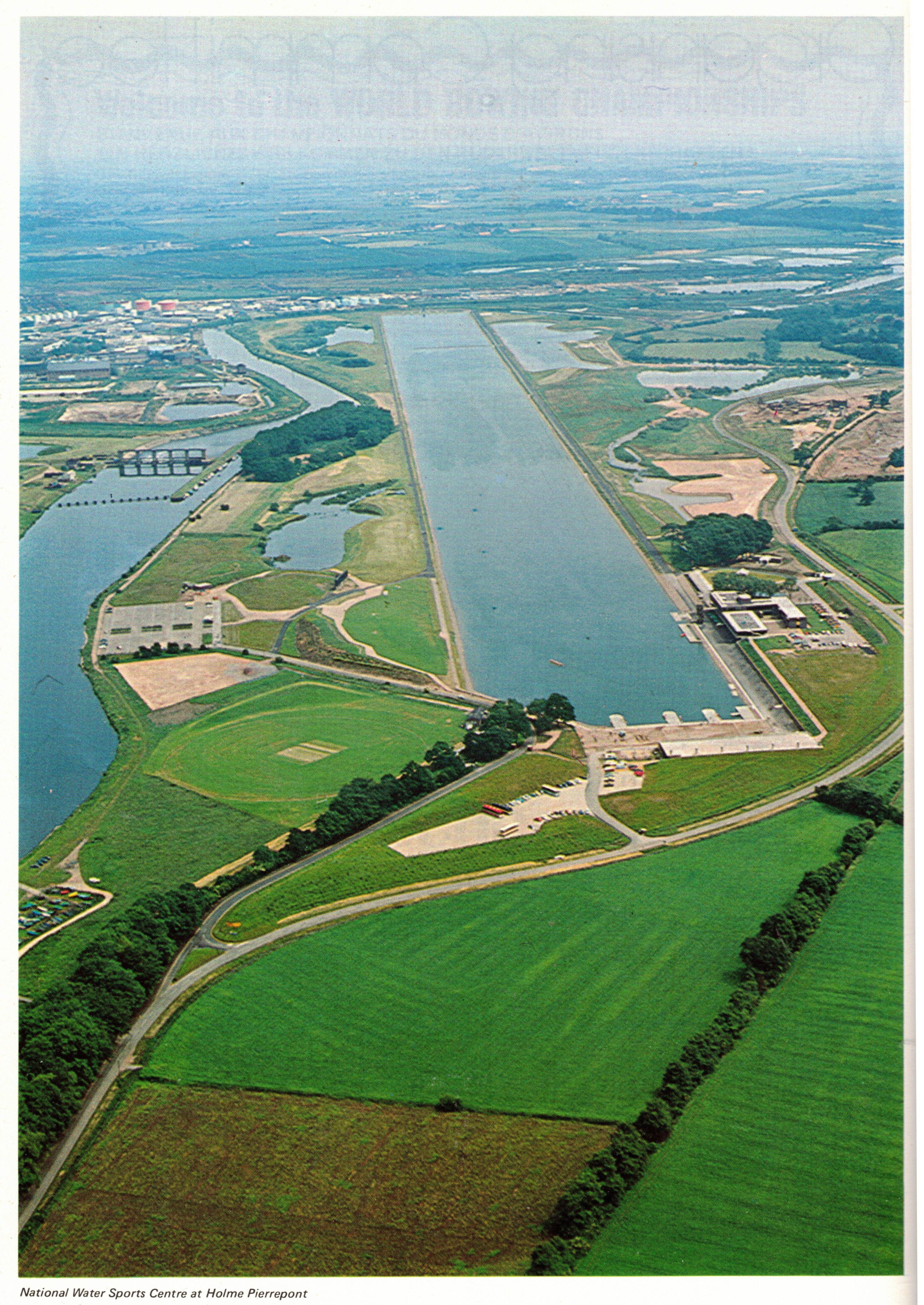 Program GBR 1975 WRC Nottingham aerial view of the regatta course