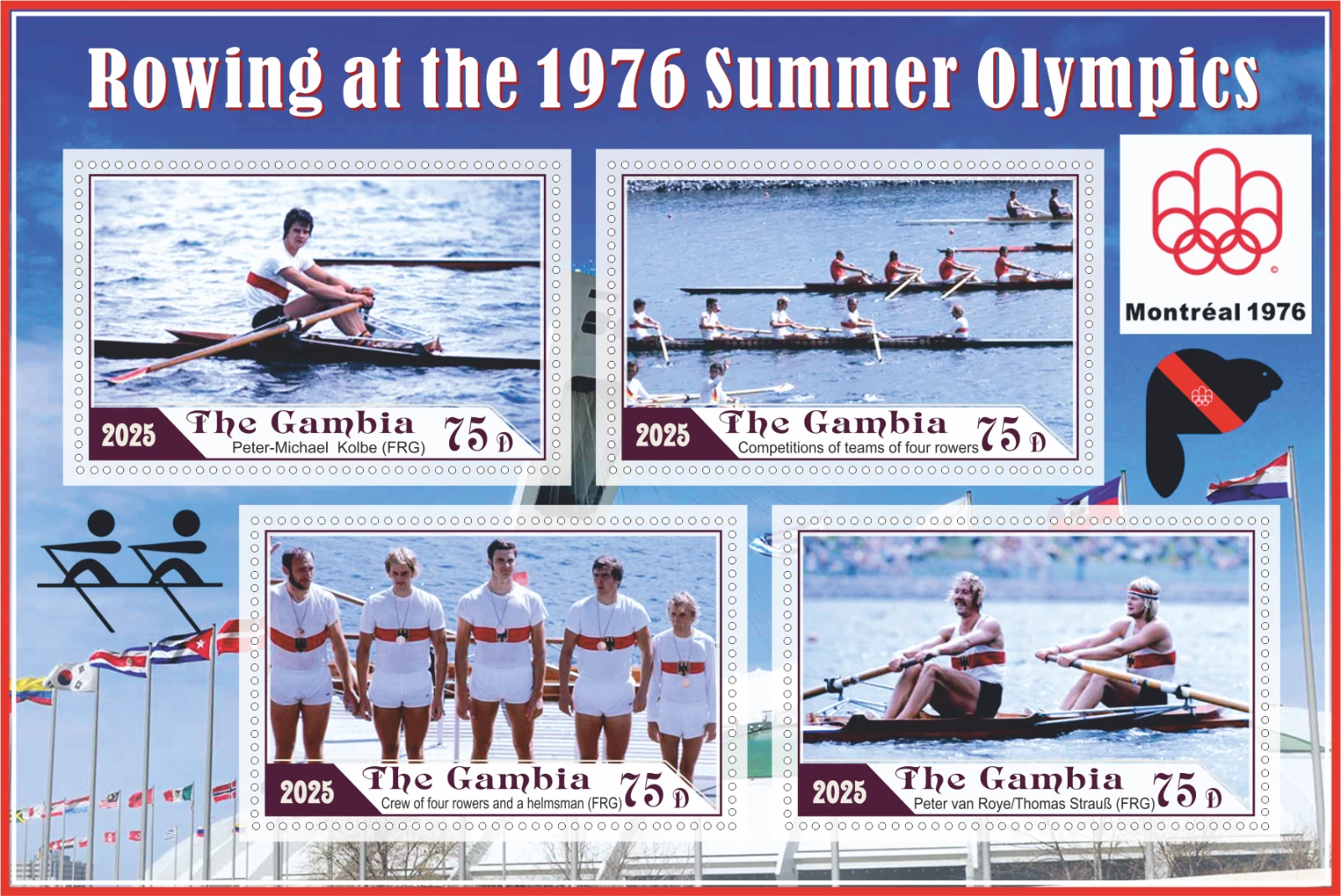Stamp GAM 2025 SS Rowing at OG Montreal